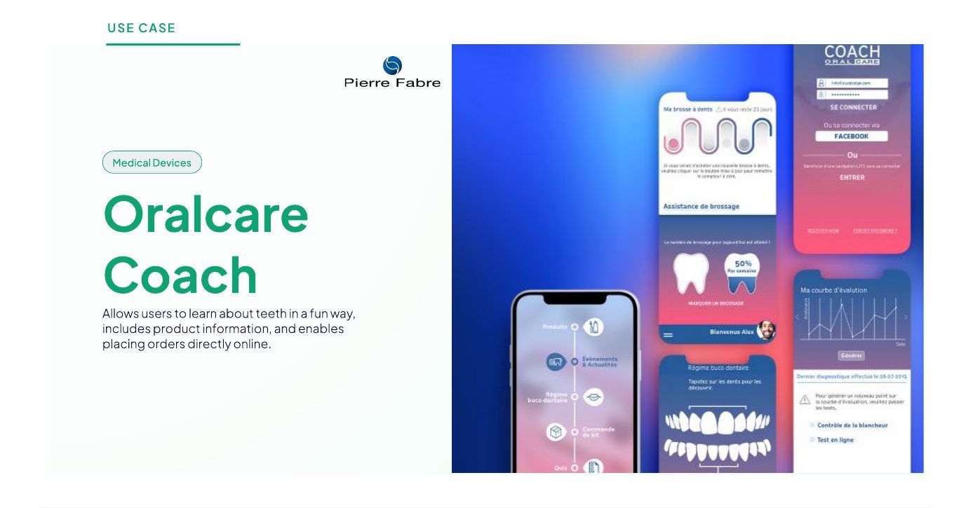 Oralcare Coach screens.
